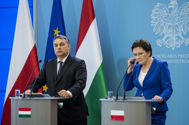 Komoly vita lehetett Orbán és a lengyel kormányfő között