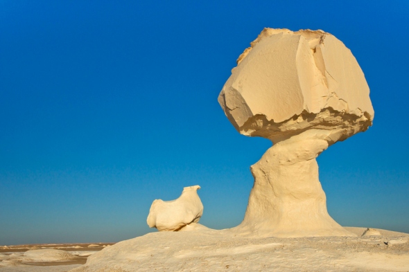 Mushroom and Chicken Rocks, White Desert, Egyiptom