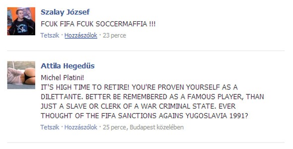 A FIFA oldalán zsidóznak a magyarok