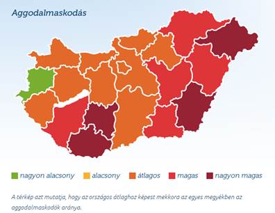 Térkép: így stresszel Magyarország