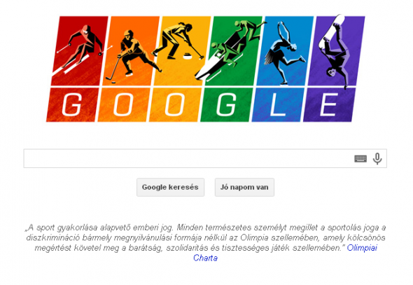 Az Olimpiai Chartával üzen a Google Szocsinak