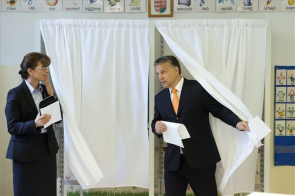 Orbán Viktor is szavazott és bizakodó