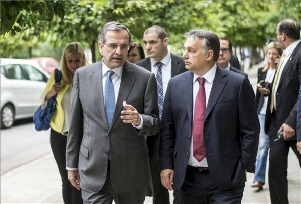 Orbán Viktor a görög miniszterelnökkel tárgyalt