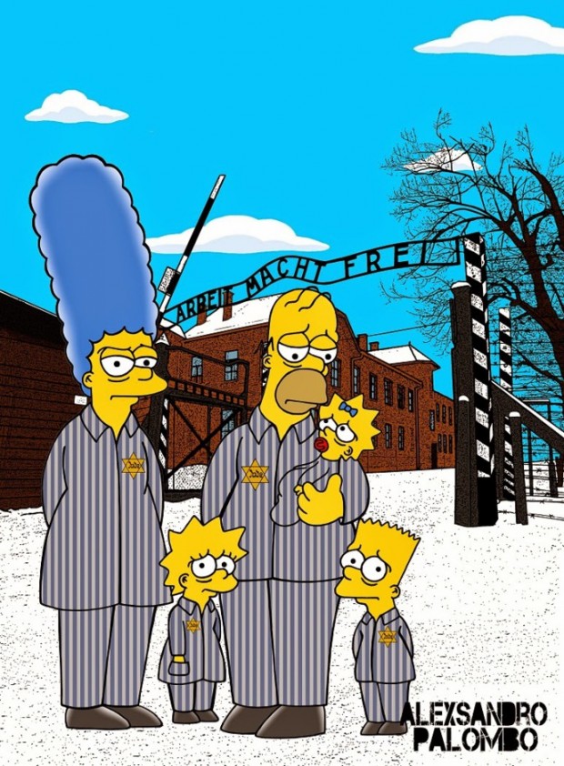 Auschwitzban a Simpson család